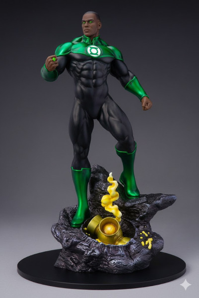 Bonecos style 3d manga anime lanterne verte lanterne style verde caricato Modèles 3D en vedette .c4d .max .obj .3ds .fbx .stl .blend 