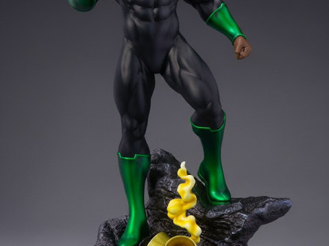 Bonecos 3d style manga anime lanterna verde lanterna stile verde caricato Modello di stampa 3D