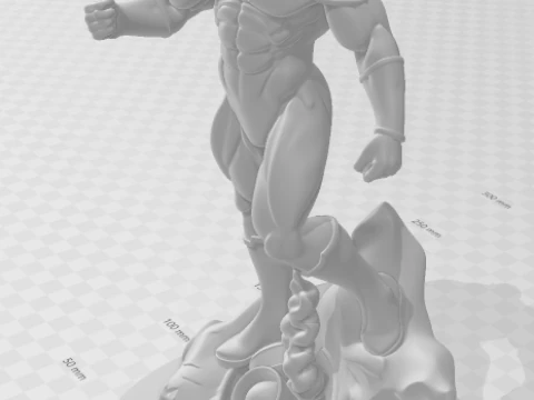 Bonecos 3d style manga anime green lantern lanterna verde style caricato 3D Print Model