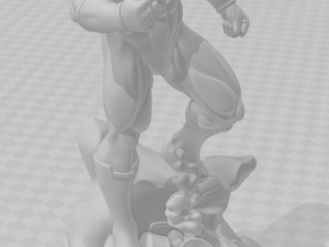 Bonecos style 3d manga anime lanterne verte lanterne style verde caricato Modèles 3D en vedette