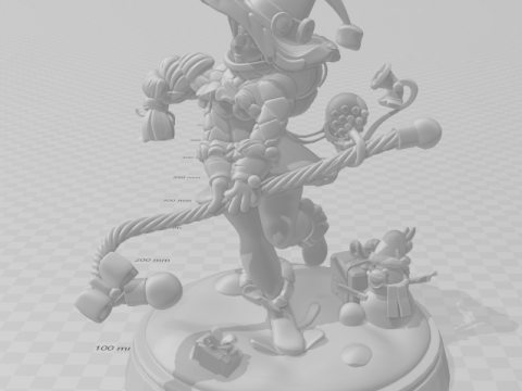 Bonecos 3d style manga anime women lolli natal style caricato 3D Print Model