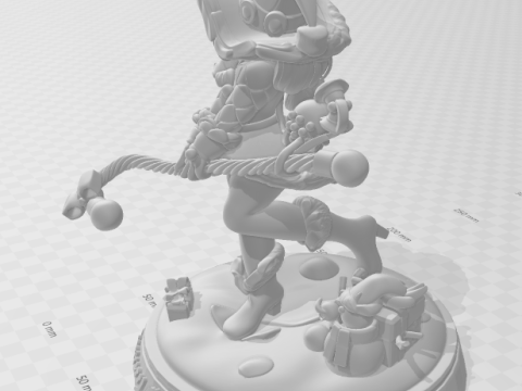 Bonecos 3d style manga anime women lolli natal style caricato 3D Print Model