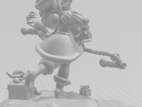 Bonecos 3d style manga anime women lolli natal style caricato 3D Print Model