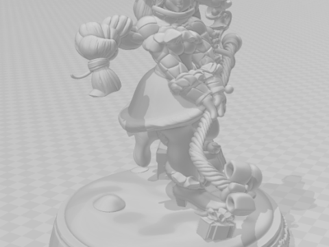 Bonecos 3d style manga anime women lolli natal style caricato 3D Print Model