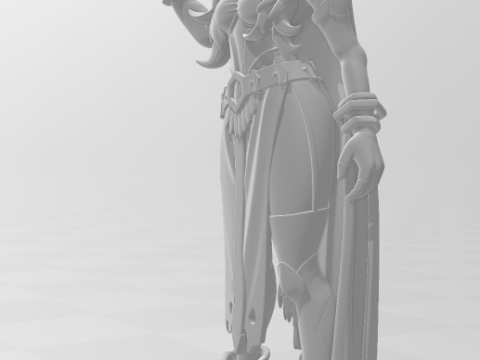 Bonecos estilo 3d manga anime mujeres lolli bruja roja estilo caricato Modelo de impresión 3D