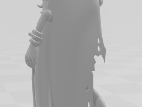 Bonecos estilo 3d manga anime mujeres lolli bruja roja estilo caricato Modelo de impresión 3D