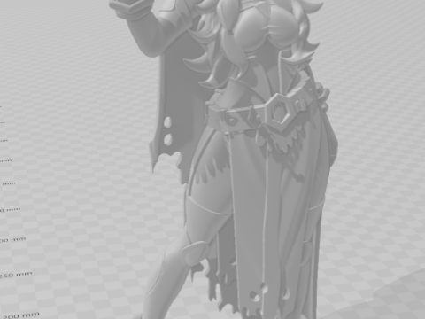 Bonecos estilo 3d manga anime mujeres lolli bruja roja estilo caricato Modelo de impresión 3D