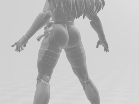 Bonecos estilo 3d manga anime feminino loli psylocke x men estilo caricato Modelo de Impressão 3D