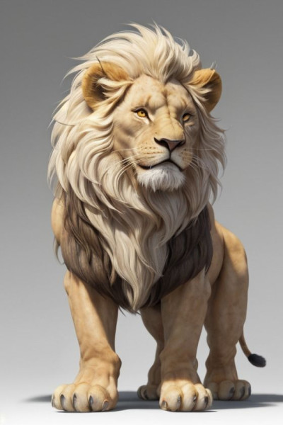 Bonecos 3d style manga anime lion leo leao style caricato 3D Print Model .c4d .max .obj .3ds .fbx .stl .blend