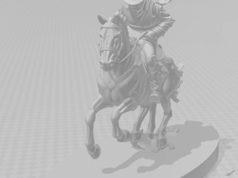 Bonecos 3d style manga anime cowboy western peao style caricato 3D Print Model