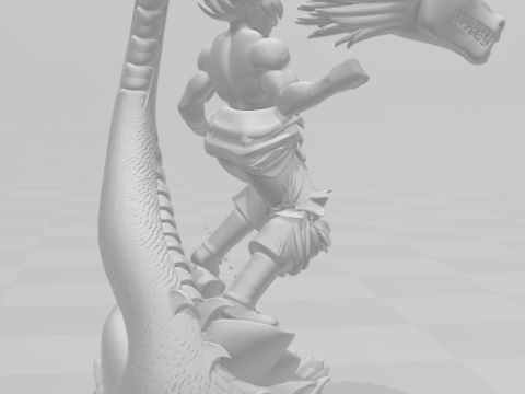 Bonecos 3D-Stil Manga Anime Dragon Ball Stil Caricato 3D Druckmodell