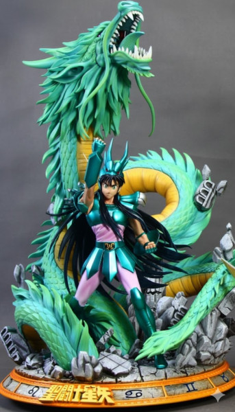 Bonecos 3D 风格漫画动漫圣斗士星矢龙神龙科莱拉龙攻击风格卡里卡托 3D 打印模型 .c4d .max .obj .3ds .fbx .stl .blend 