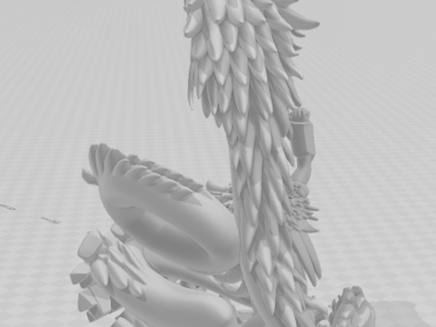 Bonecos 3D 风格漫画动漫圣斗士星矢龙神龙科莱拉龙攻击风格卡里卡托 3D 打印模型