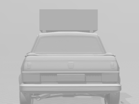 Bonecos 3d стиль манга аниме автомобиль грузовик пикап 147 com som em cima box звук вверх стиль caricato 3D Принт Модель