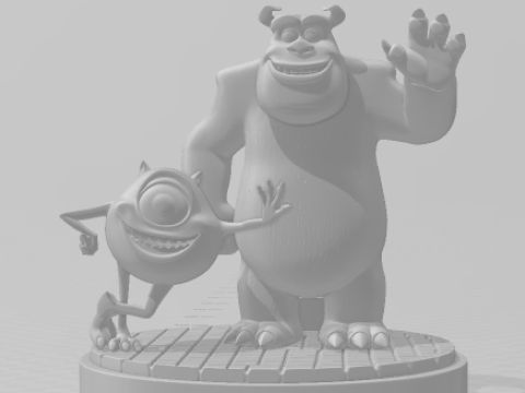 Bonecos 3d манга аніме монстри в стилі caricato 3D Принт Модель