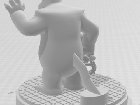 Bonecos 3d манга аніме монстри в стилі caricato 3D Принт Модель