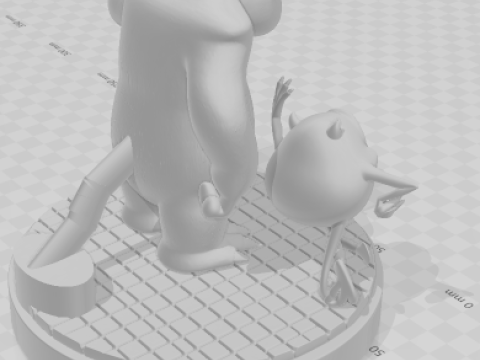 Bonecos 3d манга аніме монстри в стилі caricato 3D Принт Модель