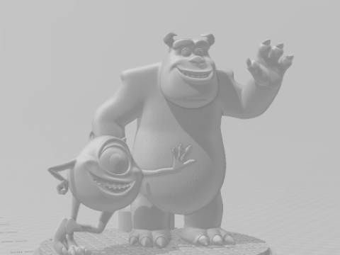 Bonecos 3d манга аніме монстри в стилі caricato 3D Принт Модель