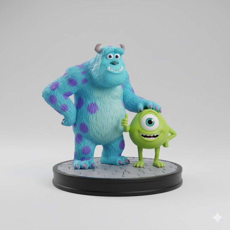 Bonecos 3D manga anime potwory w stylu karykato Model do druku 3D .c4d .max .obj .3ds .fbx .stl .blend 