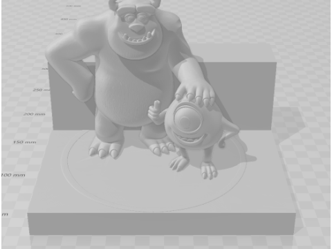 Bonecos 3D manga anime potwory w stylu karykato Model do druku 3D