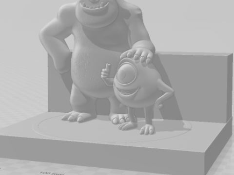 Bonecos 3D manga anime potwory w stylu karykato Model do druku 3D