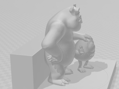 Bonecos 3D manga anime potwory w stylu karykato Model do druku 3D