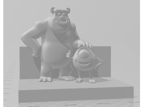 Bonecos 3D manga anime potwory w stylu karykato Model do druku 3D