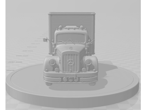 Bonecos 3D-Stil Manga Anime Auto LKW Mercedes Antigo Caricato im klassischen Stil 3D Druckmodell