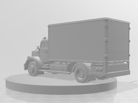 Bonecos 3D-Stil Manga Anime Auto LKW Mercedes Antigo Caricato im klassischen Stil 3D Druckmodell