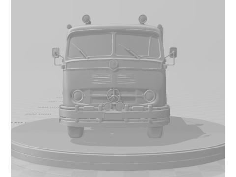 Bonecos 3D-Stil Manga Anime Auto LKW Mercedes Antigo Caricato im klassischen Stil 3D Druckmodell