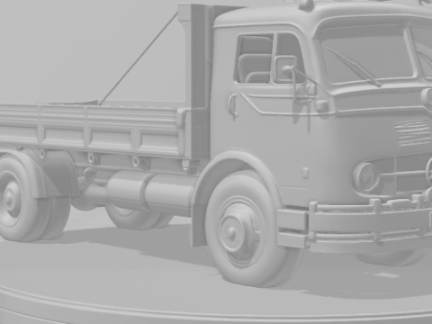 Bonecos 3D-Stil Manga Anime Auto LKW Mercedes Antigo Caricato im klassischen Stil 3D Druckmodell