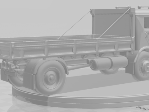 Bonecos 3D-Stil Manga Anime Auto LKW Mercedes Antigo Caricato im klassischen Stil 3D Druckmodell