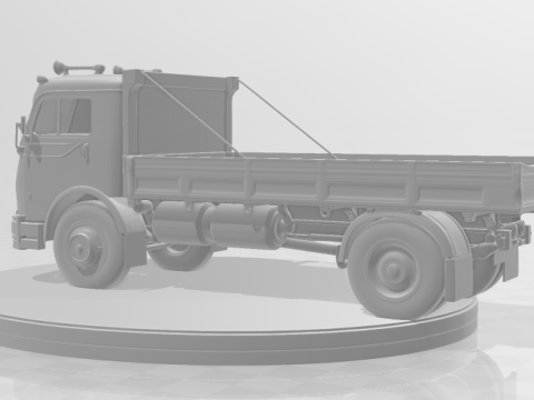 Bonecos 3D-Stil Manga Anime Auto LKW Mercedes Antigo Caricato im klassischen Stil 3D Druckmodell