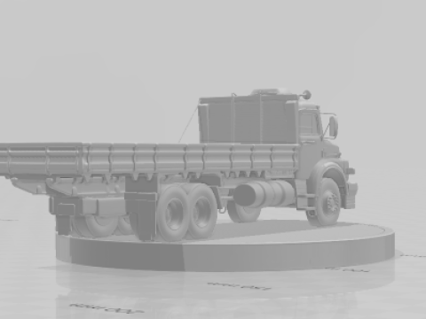 Bonecos 3D-Stil Manga Anime Auto LKW Mercedes Antigo Caricato im klassischen Stil 3D Druckmodell