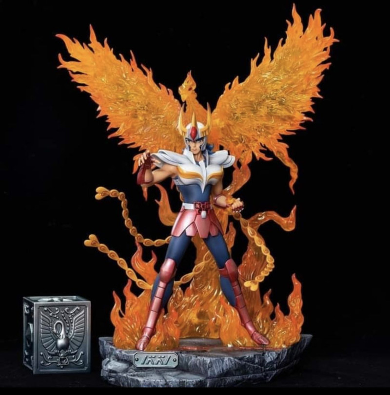 Bonecos 3D-Stil Manga Anime Ikki Phoenix Saint Seiya Porta Caneta Stifthalter Stil Caricato 3D Druckmodell .c4d .max .obj .3ds .fbx .stl .blend 