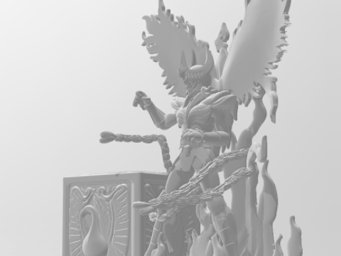 Bonecos 3D-Stil Manga Anime Ikki Phoenix Saint Seiya Porta Caneta Stifthalter Stil Caricato 3D Druckmodell