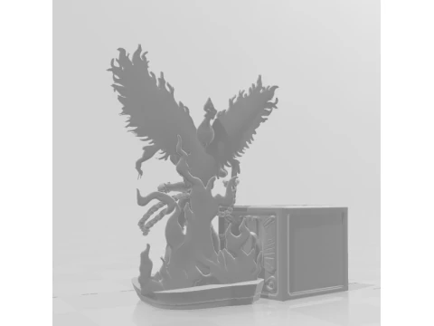 Bonecos 3d style manga anime ikki fenix saint seyia porta caneta pen holder style caricato 3D Print Model