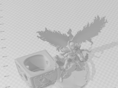 Bonecos 3D-Stil Manga Anime Ikki Phoenix Saint Seiya Porta Caneta Stifthalter Stil Caricato 3D Druckmodell