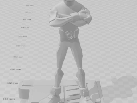 Bonecos 3d style manga anime teen titans jovens titans style caricato 3D Print Model