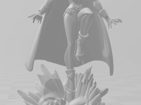 Bonecos 3d style manga anime teen titans jovens titans style caricato 3D Print Model