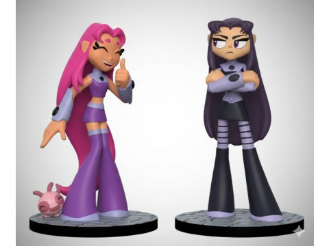 Bonecos 3D-Stil Manga Anime Teen Titans Jugendliche Titanen Stil Caricato 3D Druckmodell