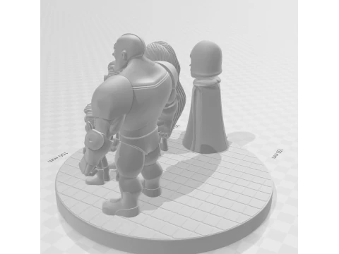 Bonecos 3d style manga anime teen titans jovens titans style caricato 3D Print Model