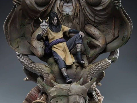 Bonecos 3D styl manga anime naruto orochimaru styl caricato Model do druku 3D