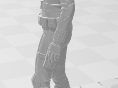 Bonecos 3D-Stil Manga Anime Natasha Romanov Stil Caricato 3D Druckmodell