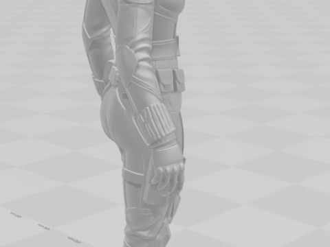 Bonecos 3D-Stil Manga Anime Natasha Romanov Stil Caricato 3D Druckmodell