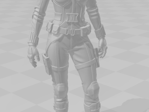 Bonecos 3D-Stil Manga Anime Natasha Romanov Stil Caricato 3D Druckmodell