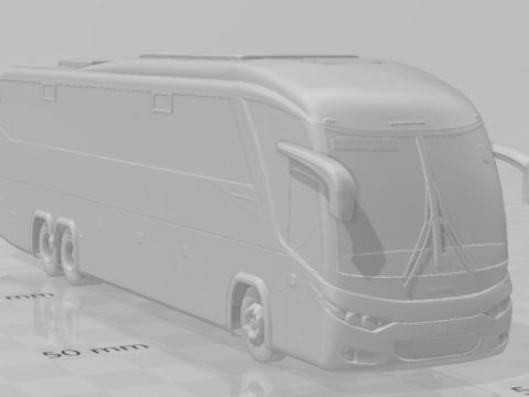 Bonecos 3D-Stil Manga Anime Onibus Bus Test Stil Caricato 3D Druckmodell