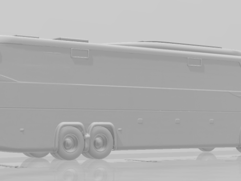 Bonecos 3D-Stil Manga Anime Onibus Bus Test Stil Caricato 3D Druckmodell