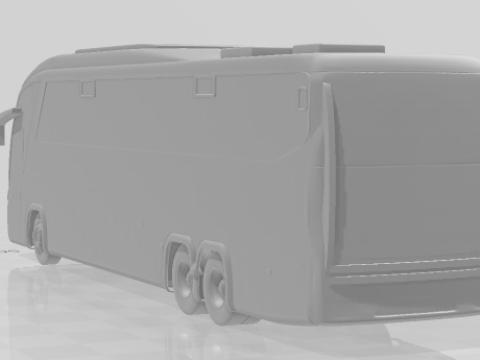 Bonecos 3D-Stil Manga Anime Onibus Bus Test Stil Caricato 3D Druckmodell