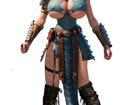 Bonecos 3d style manga anime women lolli astrid dragon train style caricato Modello di stampa 3D